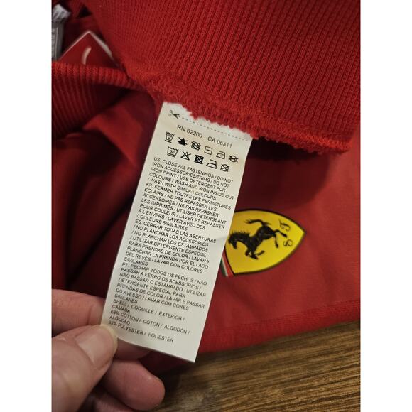 Puma Ferrari Race Red Rossa Corsa Joggers / Sweat Pants Size M NWT - Picture 7 of 12